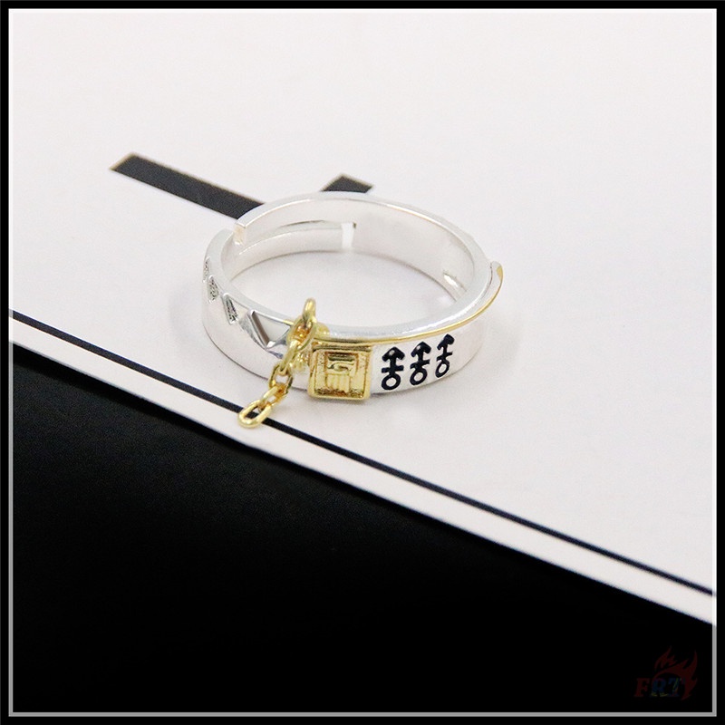 ☀ Nhẫn Điều Chỉnh Được Phong Cách Jojo 'S Bizarre Adventure ☀ 1 Nhẫn Hợp Kim Phong Cách Anime