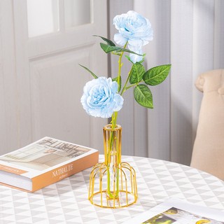 Bình hoa,lọ hoa decor khung sắt mạ vàng phong cách Bắc Âu hiện đại