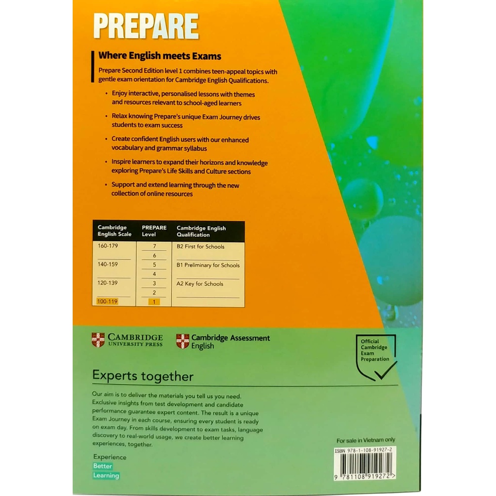 Prepare A1 Level 1 Workbook With Audio Download