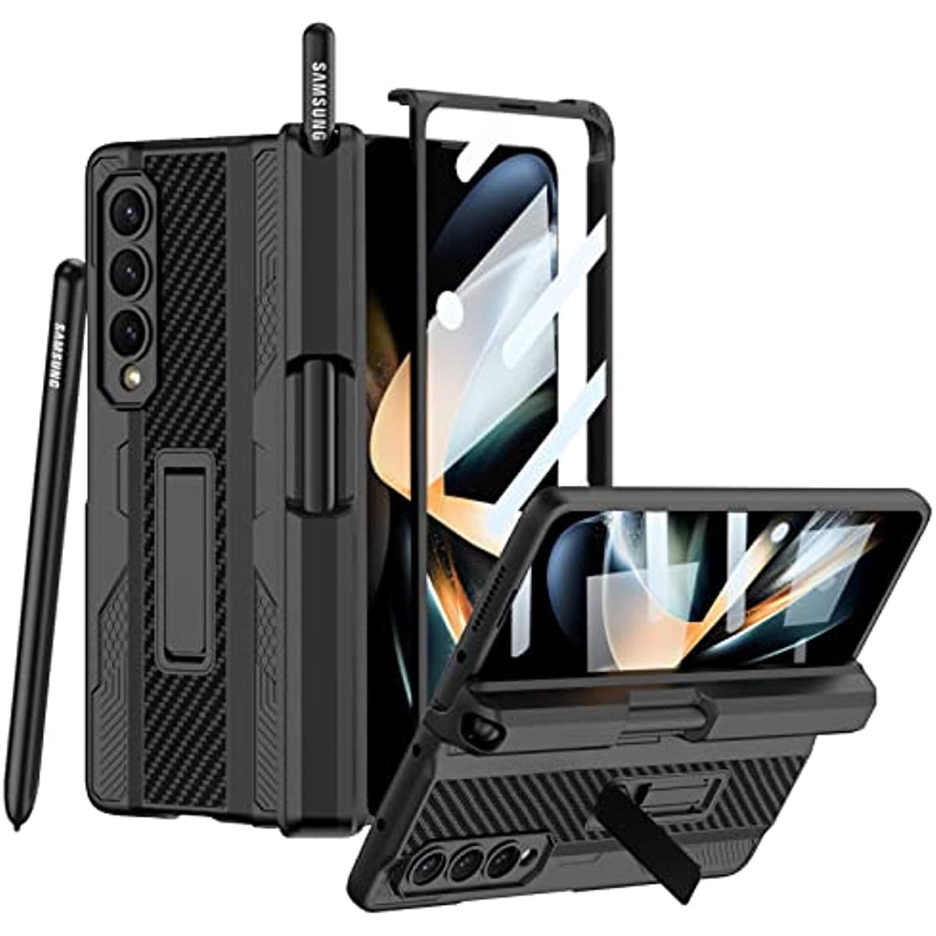 Ốp Điện Thoại Bảo Vệ Màn Hình Không Dây Kèm Ngăn Đựng Bút Cho Samsung Galaxy Z Fold 4