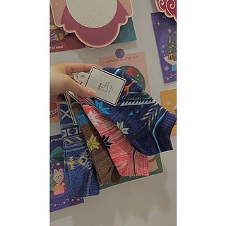 Tất/vớ thổ cẩm cổ ngắn unisex