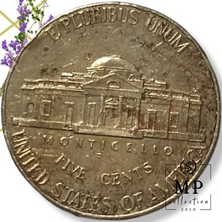 Đồng Xu 5 cent (Nickel) Đô la Mỹ Thật 100%