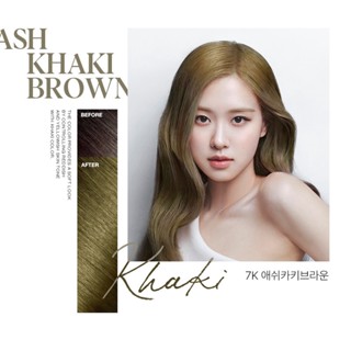 Nhuộm tóc tại nhà Hello Bubble NEW 2022 màu 7K Ash Khaki | Nhuộm tóc tạm thời dạng bọt màu nâu khói