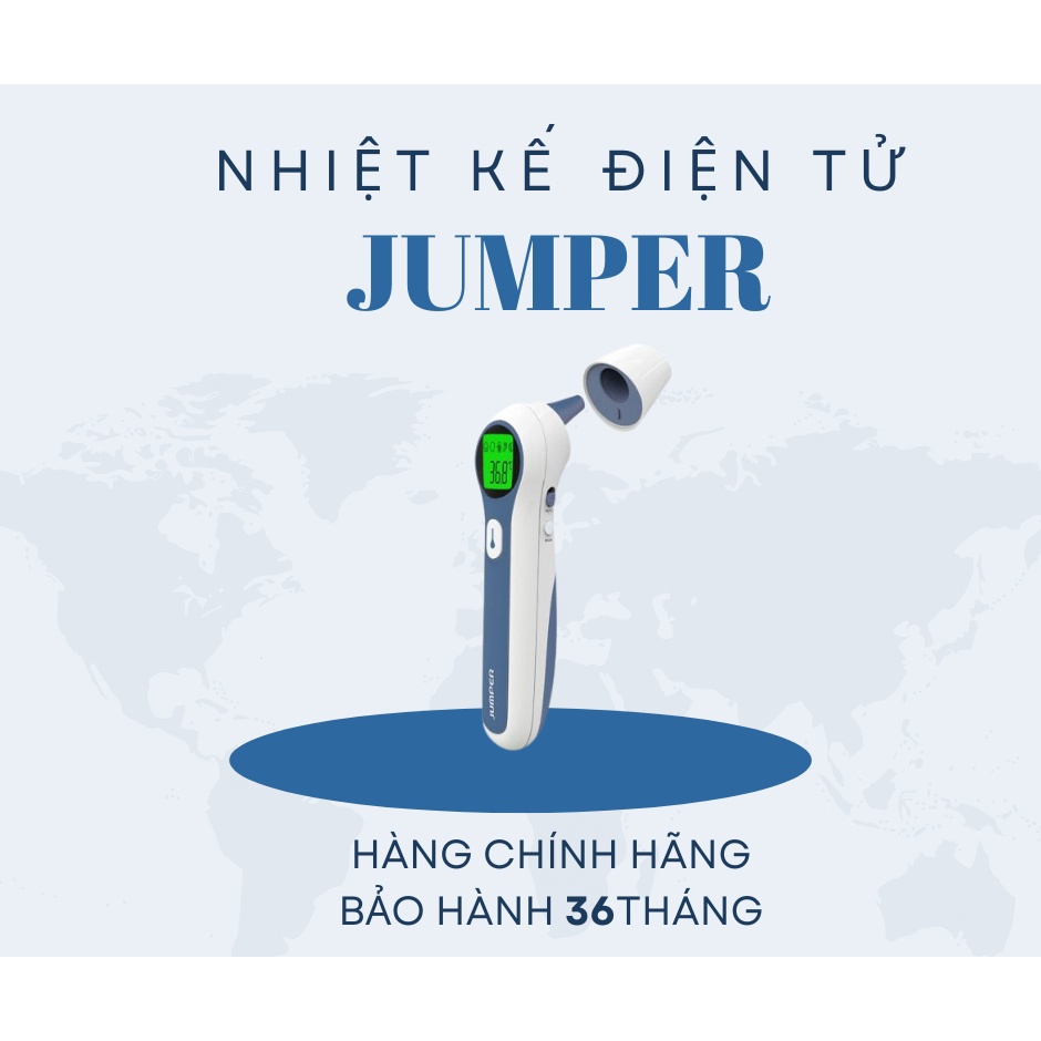 Nhiệt kế điện tử, đo trán & đo tai JPD-FR300 Jumper Medical