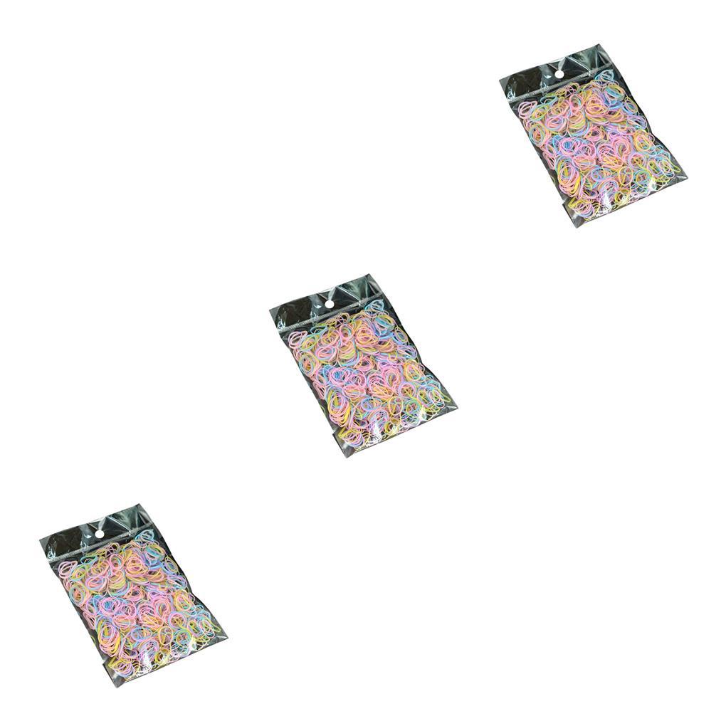 Túi 1 / 2 / 3 / 5 Dây Buộc Tóc Đuôi Ngựa Co Giãn Bằng TPU Dành Cho Bé Gái