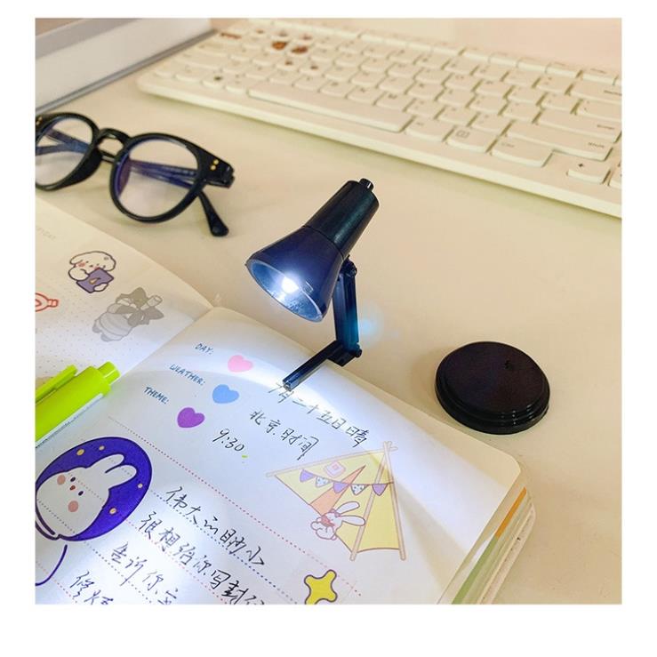 Đèn Đọc Sách Led Mini Để Bàn, Kẹp Sách Vở Decor Bàn Học Xinh Xắn