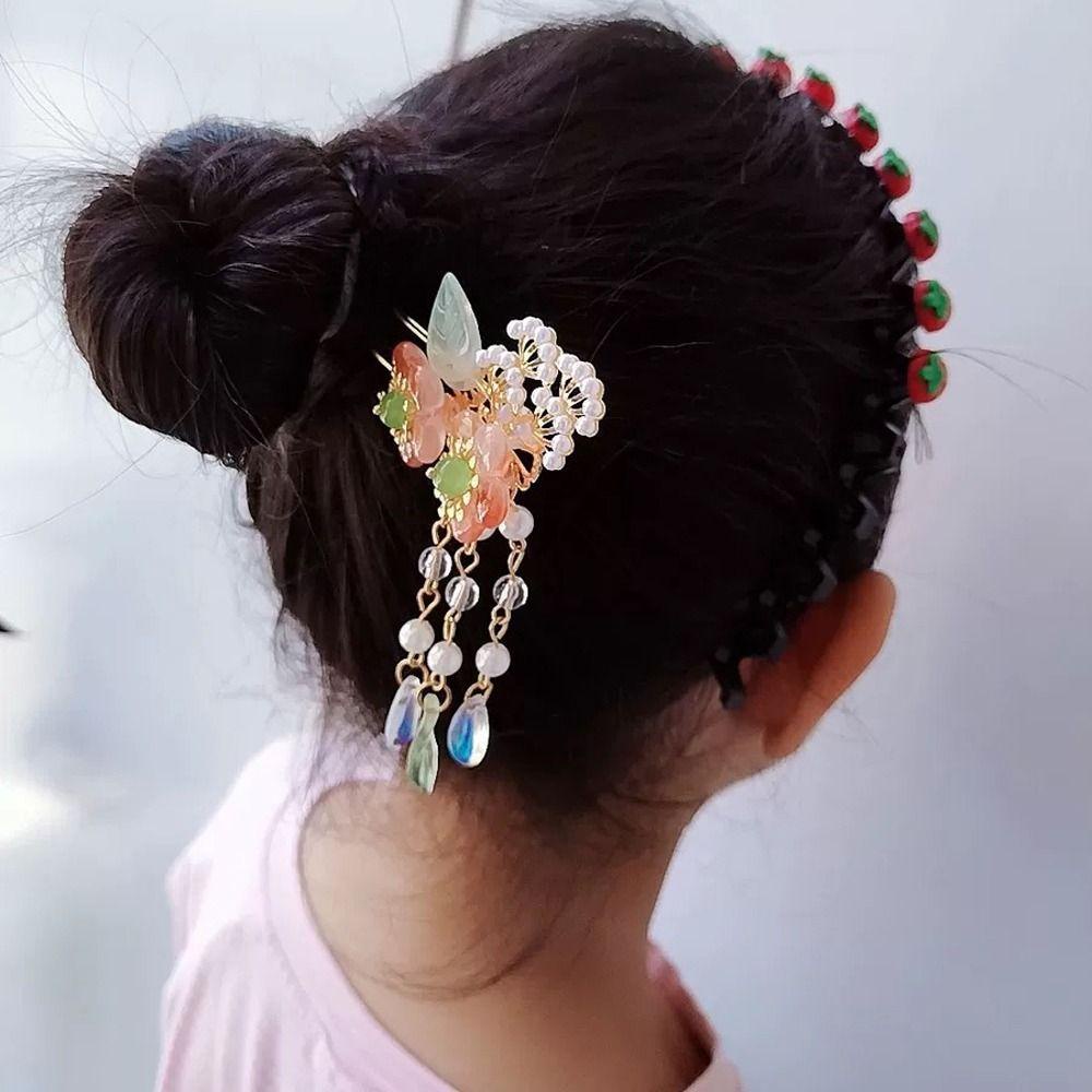 Trâm Cài Tóc Phối Tua Rua Hình Thỏ Phong Cách Trung Hoa Cổ Điển Mừng Năm Mới