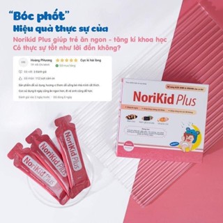 Hộp 20 Ống Siro Ăn Ngon Norikid Plus Tăng Miễn Dịch Sức Đề Kháng Sức Khỏe Cho Bé Từ 6 Tháng - 12 Tuổi