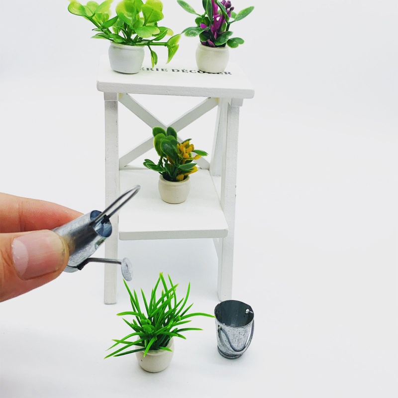 Xô Sắt Mini Đựng Nước 1 / 6 1 / 12 Trang Trí Nhà Búp Bê