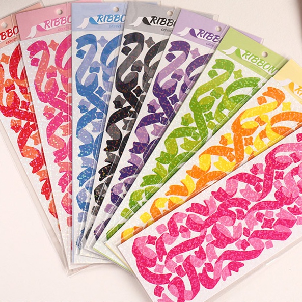 Miếng Dán Thẻ Cuckoo Kẻ Sọc Dọc Lấp Lánh GK0020