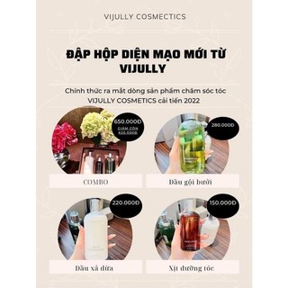 [MẪU MỚI] COMBO GỘI + XẢ + XỊT BƯỞI VIJULY