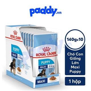 [Hộp 10 Gói] Pate Cho Chó Con Giống Lớn Royal Canin Maxi Puppy 140g