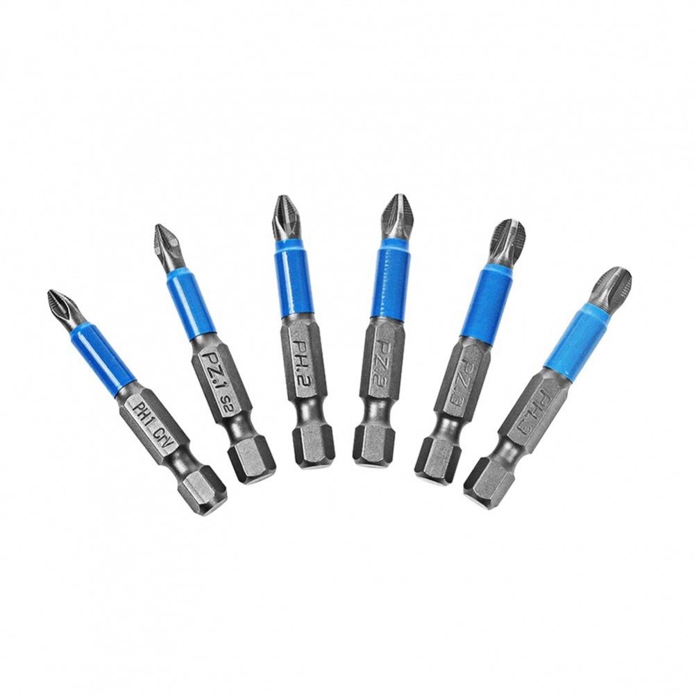 Set 6 Mũi Khoan Điện Chống Trượt 50mm PH1 / PH2 / PH3 / PZ1 / PZ2 / PZ3