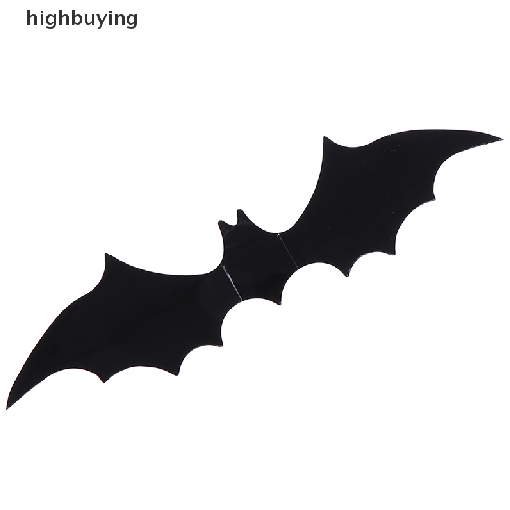 Set 12 Miếng Dán Tường Trang Trí Hình Dơi 3D Màu Đen Bằng PVC DIY