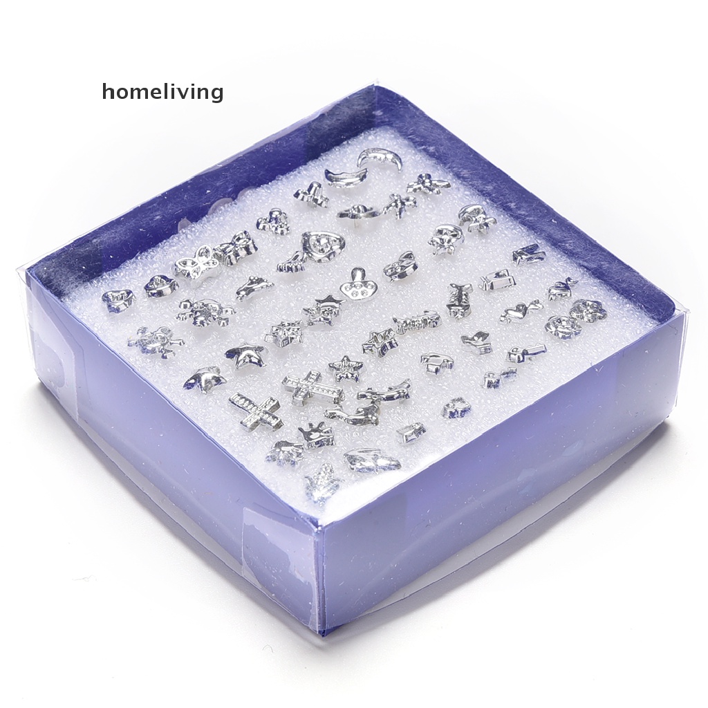 Set 24 Đôi Bông Tai Mạ Bạc Nhiều Kiểu Dáng Thời Trang Cho Nữ