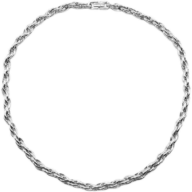 Vòng cổ Choker Bằng Thép Titan Dày Dặn Phong Cách Hiphop Thời Trang Cho Nam Nữ