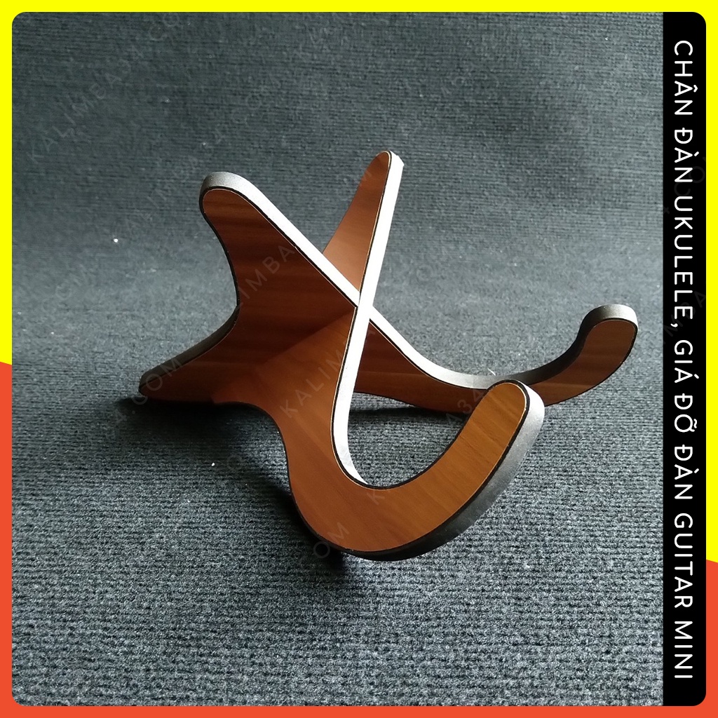Giá đỡ đàn guitar mini, chân đàn ukulele bằng gỗ lắp ghép có đệm sốp chống trầy guitarlele nhỏ tiện dụng