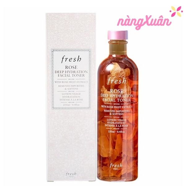 Nước Cân Bằng Da Hoa Hồng Fresh Rose Deep Hydration Facial Toner 250ml (MAX RẺ)