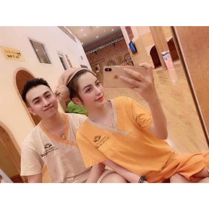 Bộ đồng phục xông hơi spa thun TC