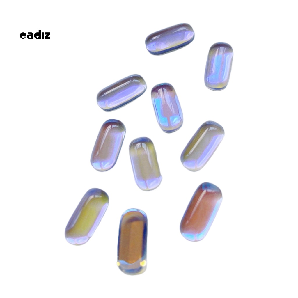 Set 10 Phụ Kiện Trang Trí Móng Tay Hình Bát Giác Đính Đá Sáng Tạo