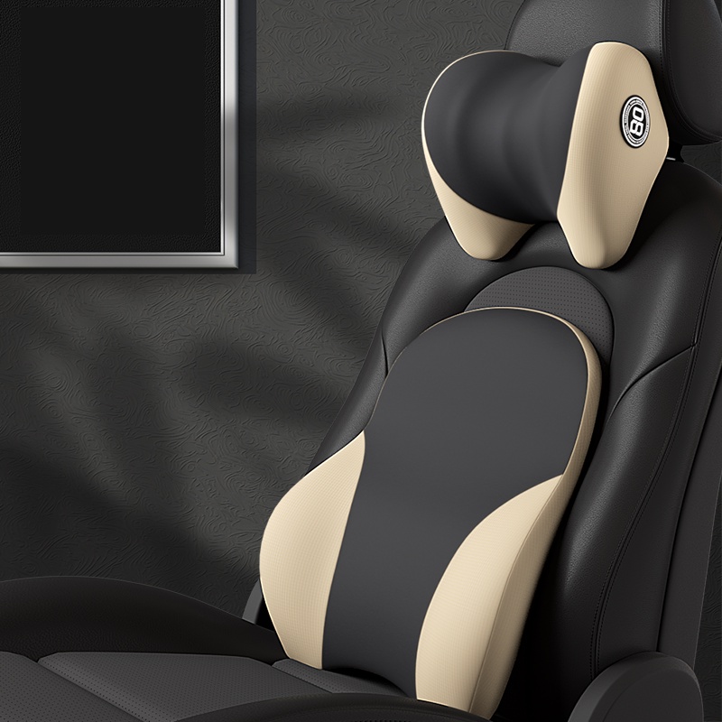 Gối Tựa Đầu, Tựa Lưng Bằng Cao Su Mềm Mại, Chống Nhức Mỏi Vai Gáy Cho Lái Xe Ô Tô