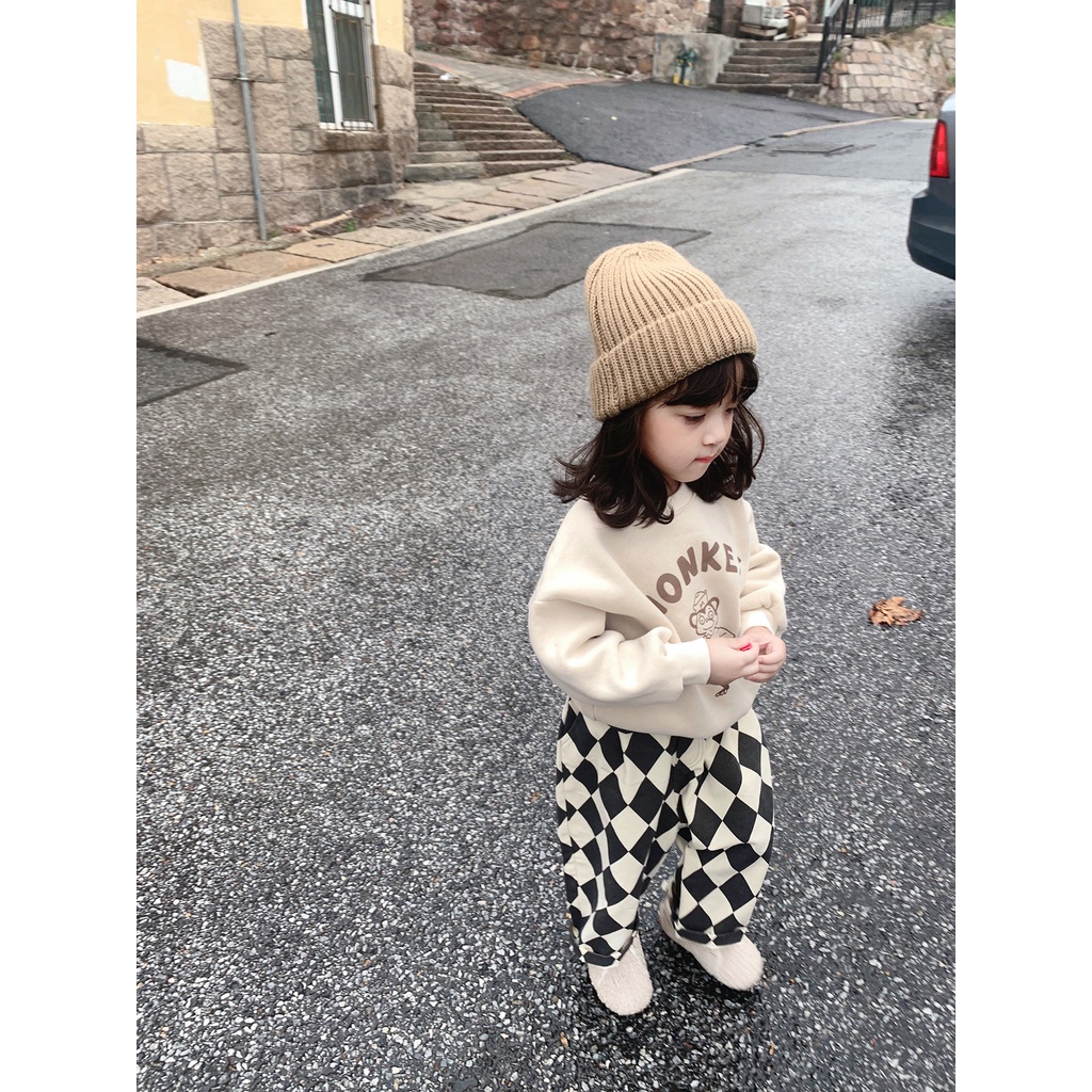 Áo Sweater Vải Lông Dày Thời Trang Thu Đông 2022 Cho Bé Gái