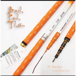 Cần câu tay cao cấp Bạch Kinh Thiên 6H siêu nhẹ carbon 8 lớp câu cá lớn CD16