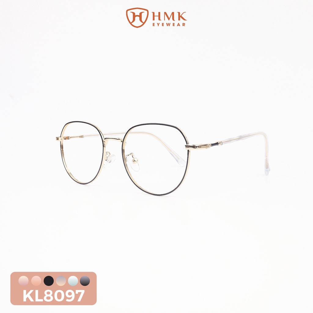 GỌNG KÍNH KIM LOẠI NAM NỮ PHONG CÁCH TRẺ TRUNG DÁNG TRÒN - SALEKL8097