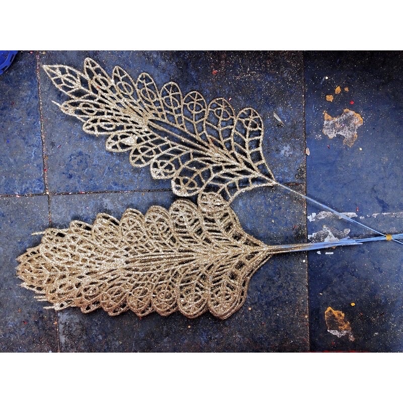 Cành nhũ kim tuyến nhiều mẫu trang trí Oản Tài Lộc