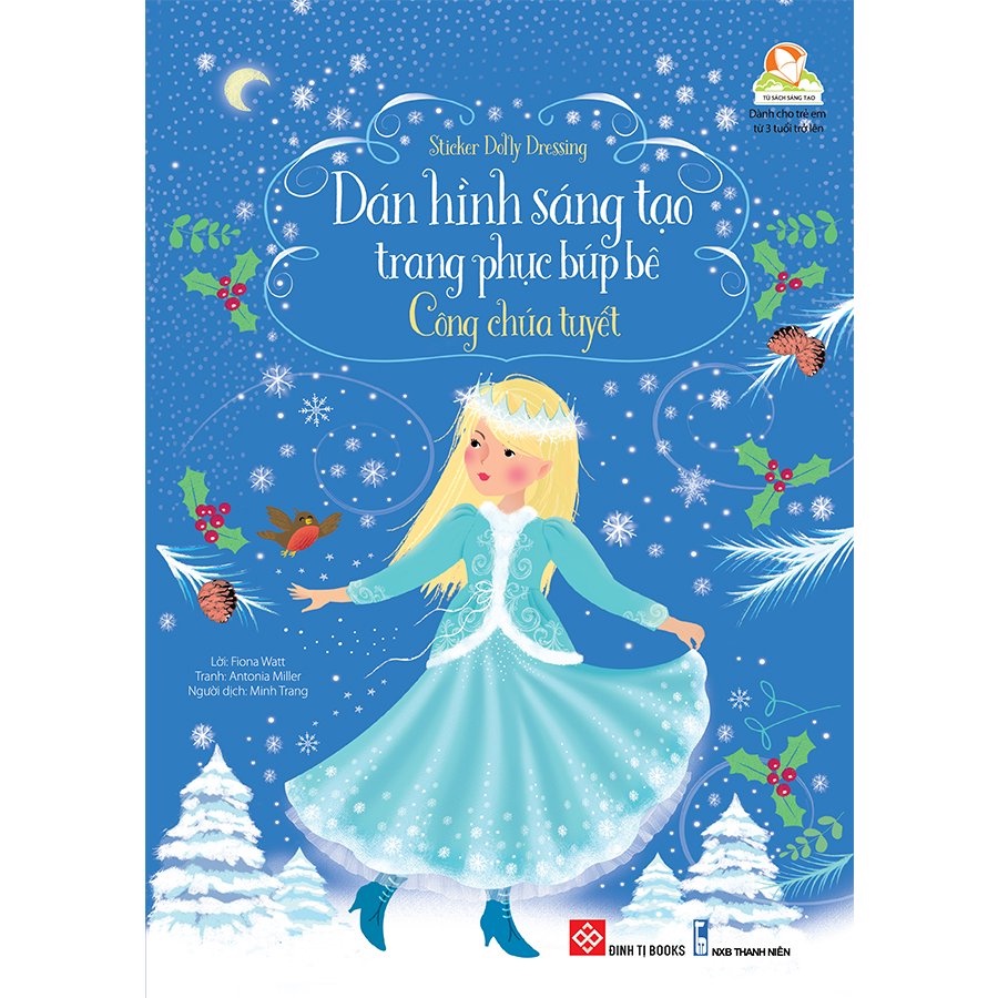 Sách - Sticker dolly - Dán hình sáng tạo trang phục búp bê - Usborne - Sách bóc dán cho bé gái