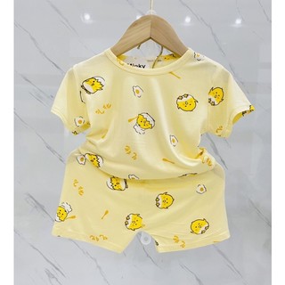 Bộ cộc tay minky mon cho bé size 6-15kg