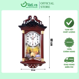 Đồng hồ treo tường quả lắc cổ điển Vati V19 Mã đáo thành công