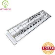 Máng đèn đôi âm trần lắp bóng led 1,2m. Máng điện âm trần lắp 2 bóng.máng đèn tuýp led 1,2m inox