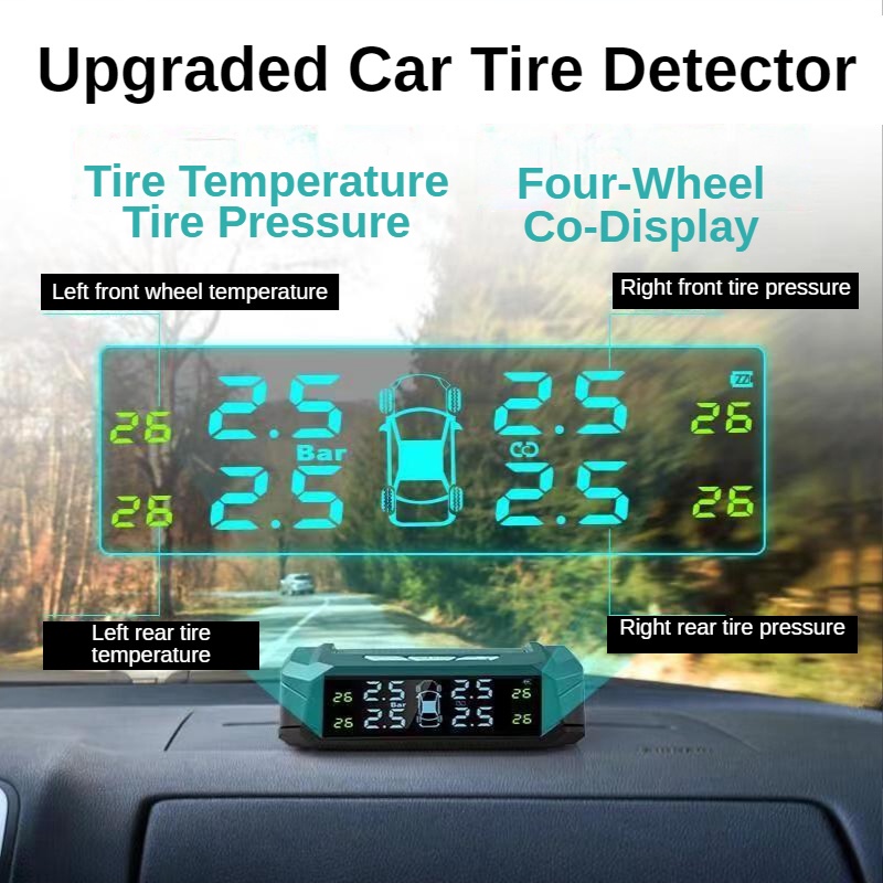 Cảm biến áp suất lốp ô tô TPMS, LCD bản nâng cấp đo áp suất lốp ô tô hiển thị for most of cars