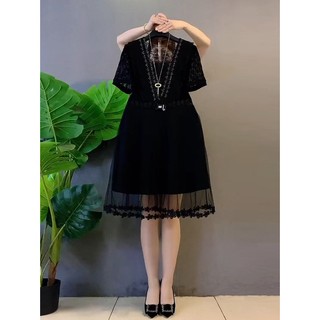 MẬP STYLE ĐẦM THUN PHỐI LƯỚI SIZE 50-90 KG