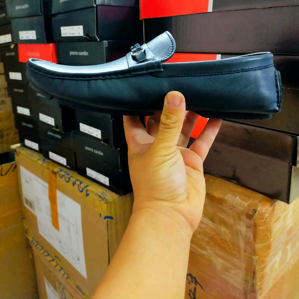 Giày lười da nam cao cấp Pierre Cardin đủ size - PC01