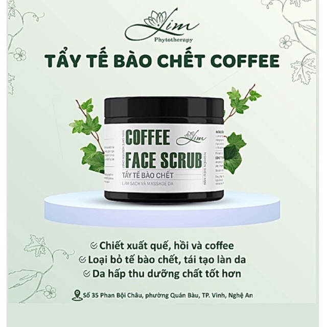 Tẩy Tế Bào Chết COFFEE -100%Nguyên Chất Caffe ,Loại bỏ da thừa Ngừa Mụn Giảm Thâm Ngăn Ngừa Lão Hoá,Sáng Da