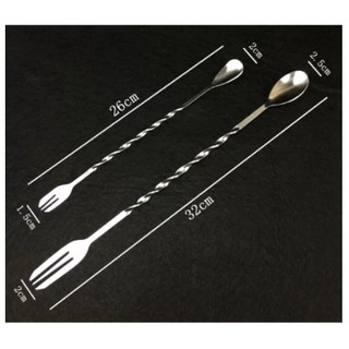 Muỗng Khuấy Inox - Thìa khuấyInox -Thìa barpoons 2 đầu inox