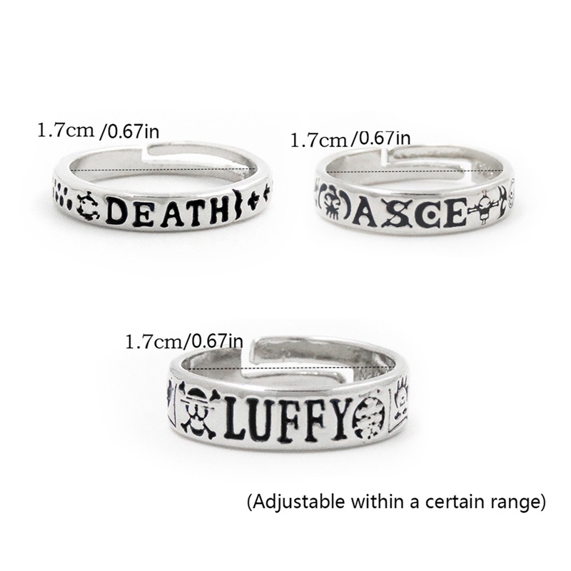 Nhẫn Hóa Trang Nhân Vật Luffy Trafalgar Law Fire Fist Trong One Piece