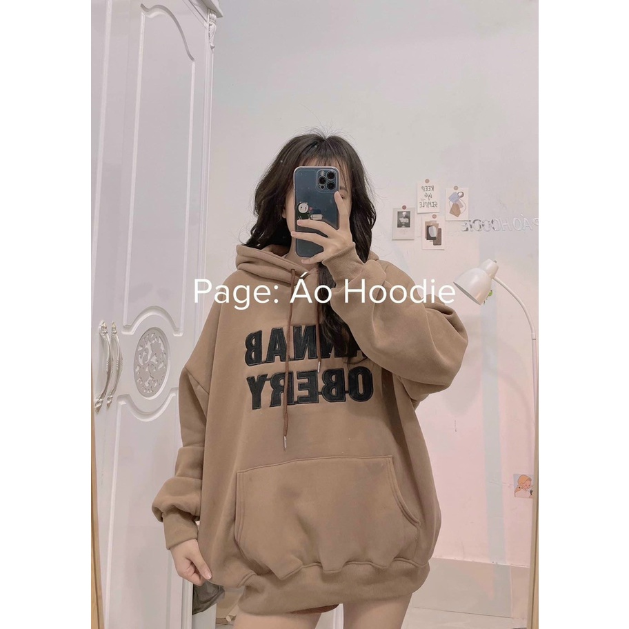 (Sale FreeShip) Aó hoodie nữ from rộng giấu quần,áo nỉ ngoại in chữ tay dài có nón,4 màu trẻ trung dễ mặc
