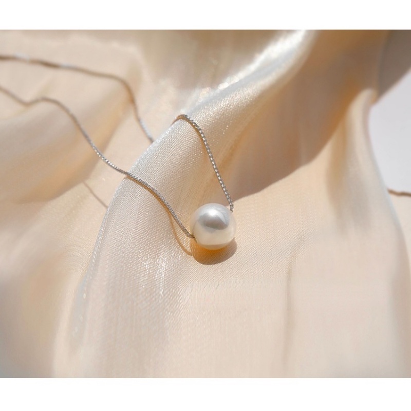 MANYUE Vòng cổ ngọc trai nhân tạo 8mm phong cách hàn quốc thời trang dành cho nữ