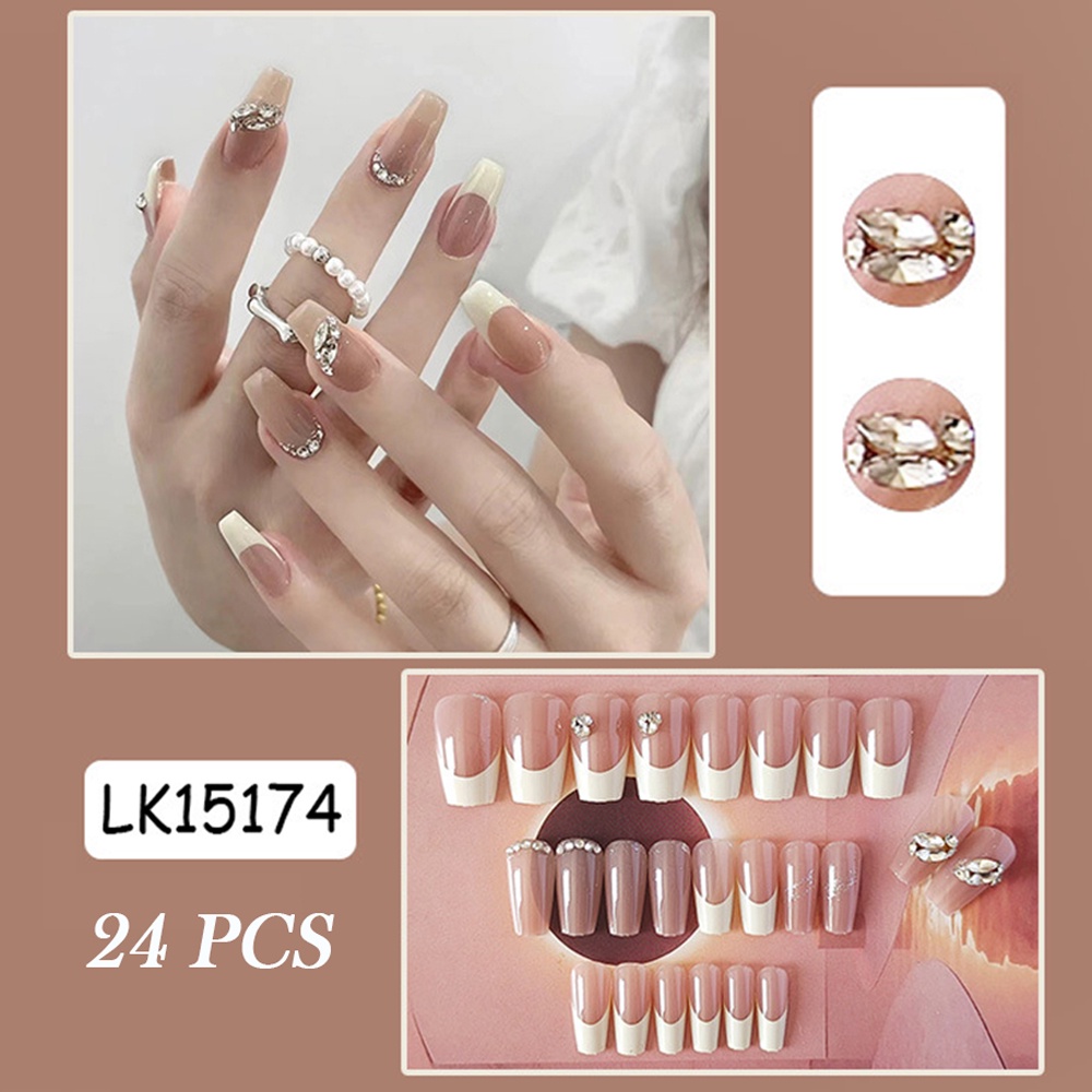 Set 24 Móng Tay Giả Thời Trang Cho Nữ