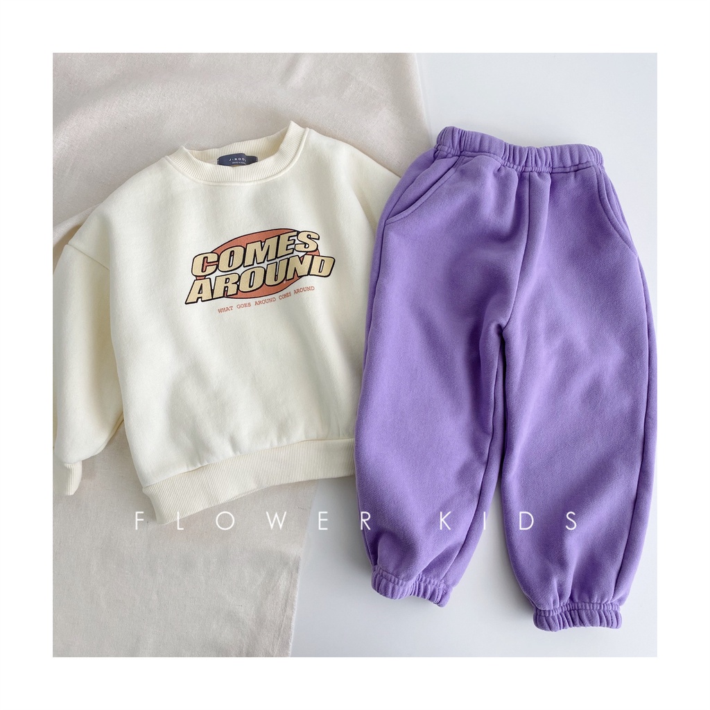 Áo sweater Mỏng Tay Dài In Chữ Đơn Giản Thời Trang Xuân Thu Hàn Quốc 2022 Mới Cho Bé Trai Bé Gái