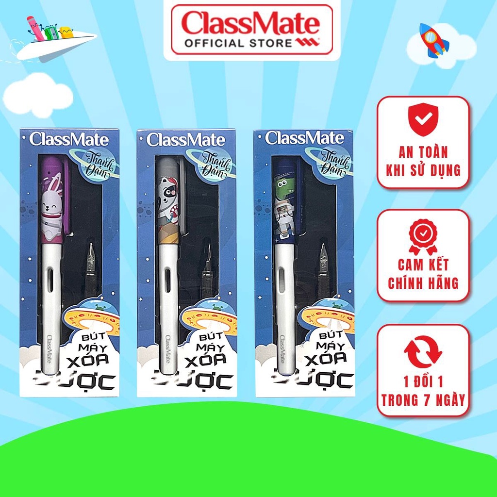 Bút Máy Xóa Được CLASSMATE ICHI Ngòi Nét Thanh Nét Đậm CL-FP501