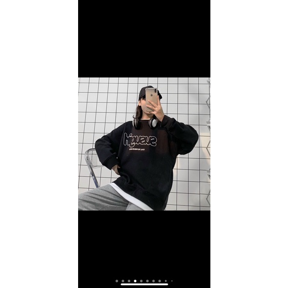 Áo khoác nam nữ nỉ ngoại ko nón sweater in sugus