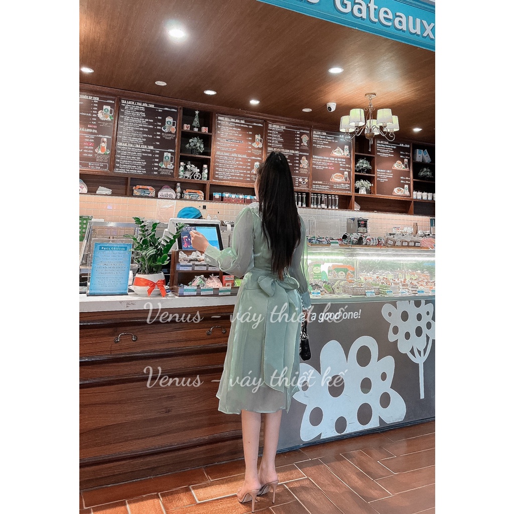 VÁY OZANGA THẮT NƠ THIẾT KẾ - VENUS DESIGN