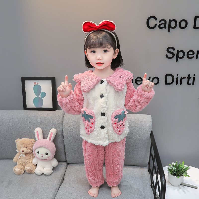 Bộ Đồ Ngủ Hai Món Phong Cách Công Chúa Dễ Thương Cho Bé Gái sf9450