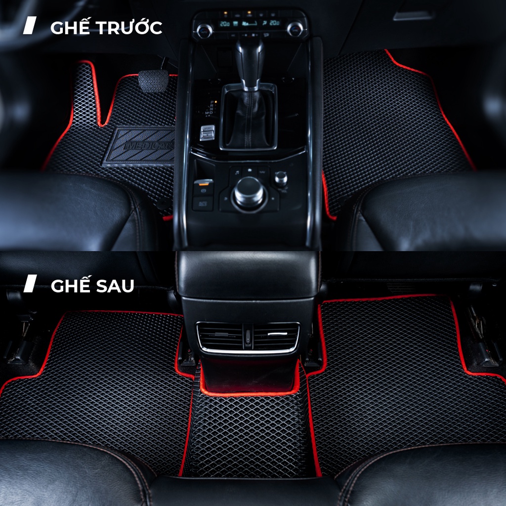 Thảm lót sàn ô tô Medicar xe Audi A8 (2017->hiện tại) - chống nước, không mùi, ngăn bụi bẩn