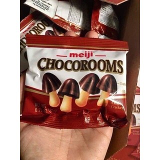 Bánh sữa nấm socola chocorooms meiji 510g