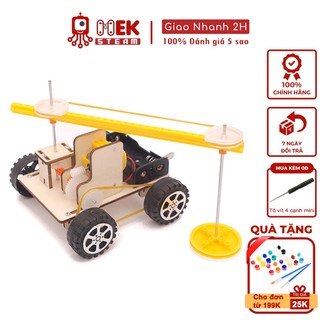 Đồ chơi trẻ em MEKVN bộ lắp ráp mô hình robot lau nhà tự động J-50 bằng gỗ phát triển trí tuệ sáng tạo thông minh